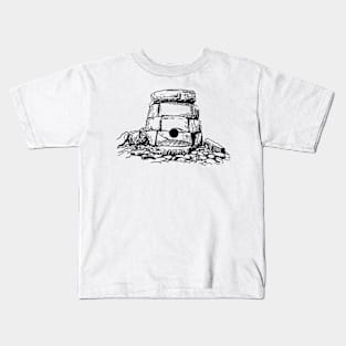 Vintage rock for women hand drawn old rocks for men Kids T-Shirt